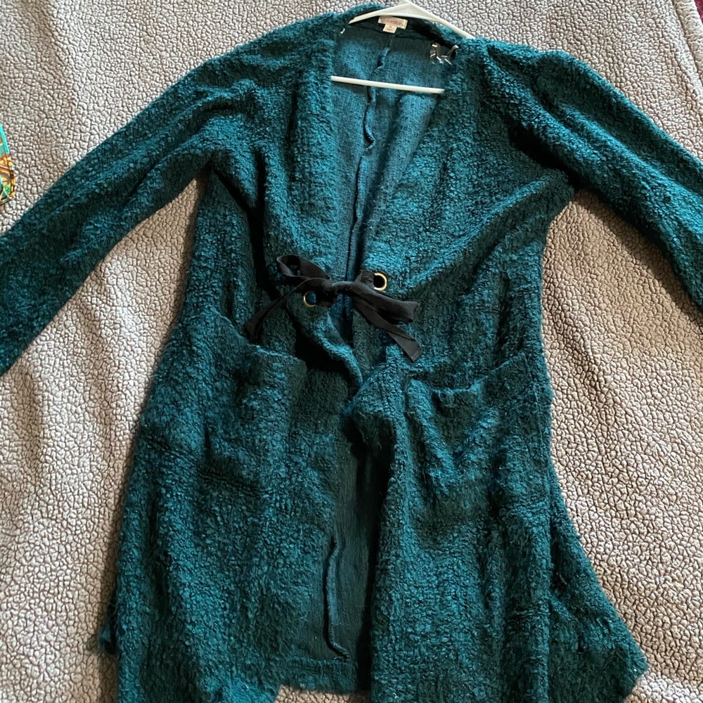 🖐🏼5 for $25 Xhilaration fuzzy Dark blue cardigan